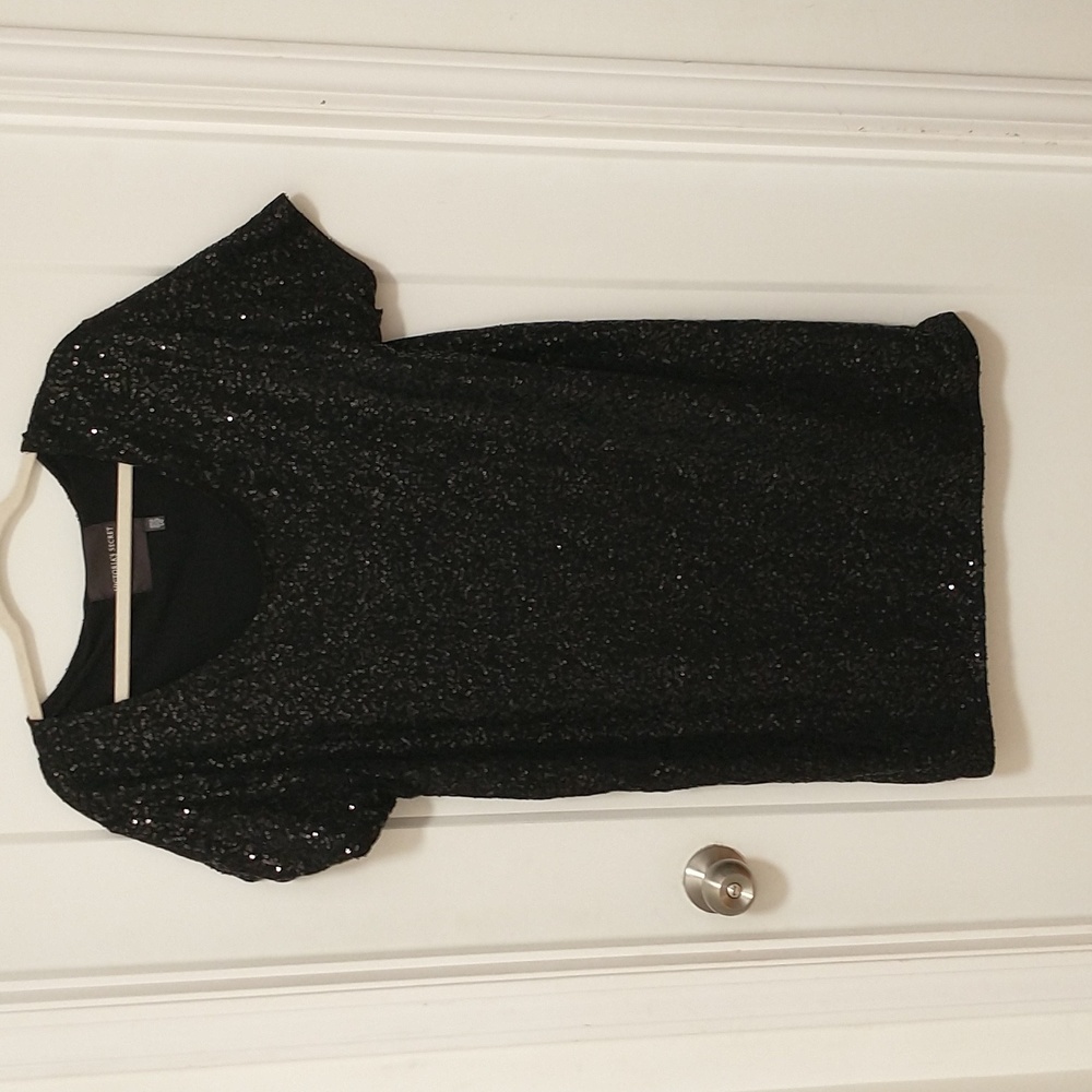 Victoria’s Secret Supermodel black sequin dress